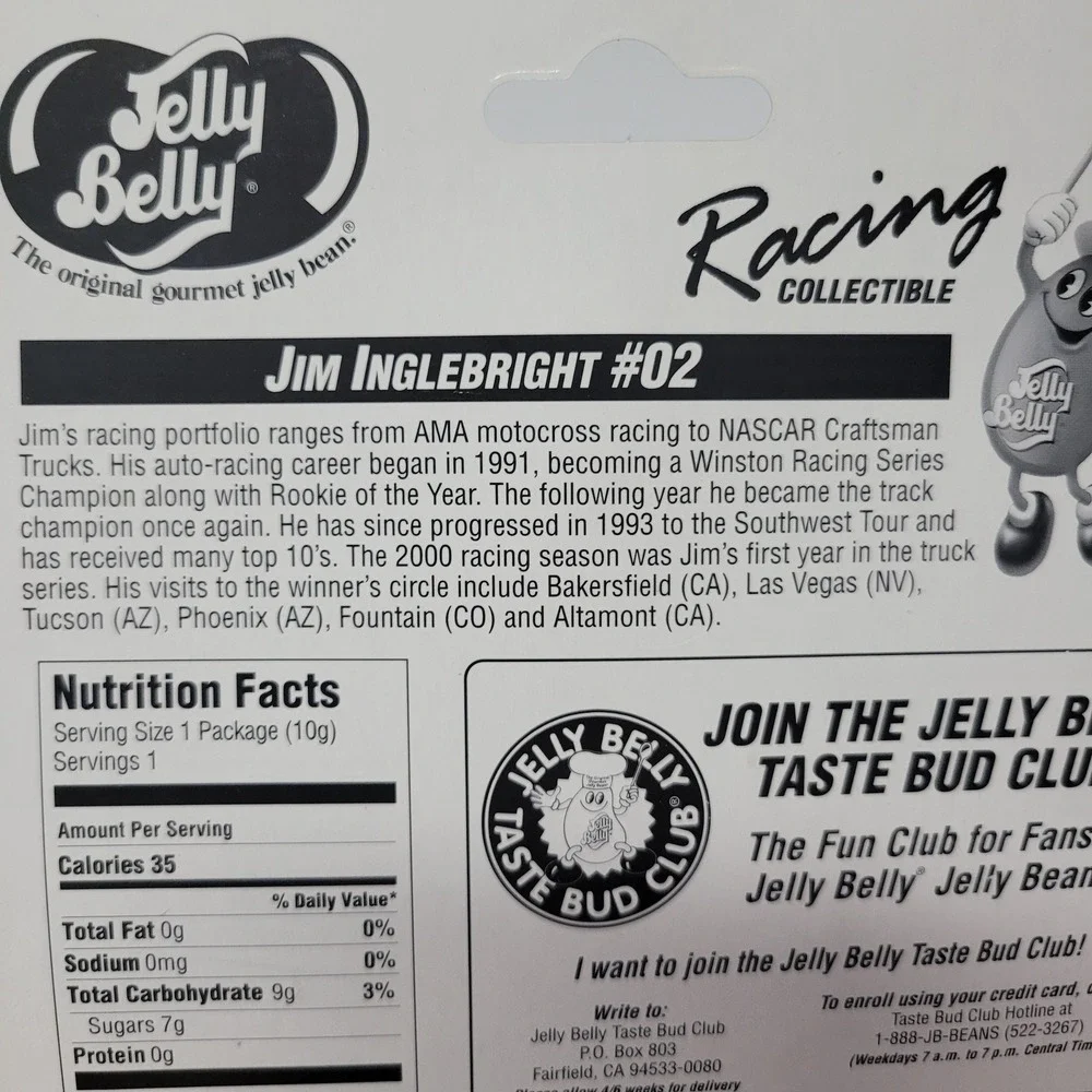 Jelly Belly Racing‎ Diecast Truck with Storage Container Collectible New in Box